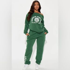 NEW Fashion Nova Green Women's Joggers